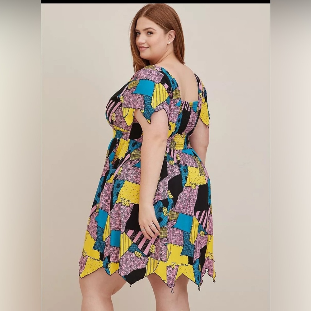 Torrid Disney Sally Patchwork Dress COSPLAY NWOT 2X